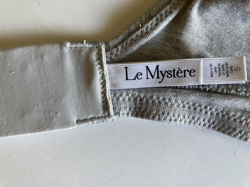 New Le Mystere Womens Bra Size Small Cotton Touch Lounge 8020 Heather Grey - 第 7/9 張圖片