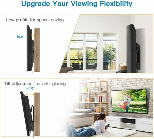 TV Wandhalterung Wandhalter 60 65 70 75 Zoll LED LCD Fernseher neigbar Universal - Bild 8 von 9