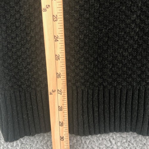 Maglione Banana Republic uomo grande misto lana antracite 1/4 bottoni pullover maglia - Foto 6 di 9