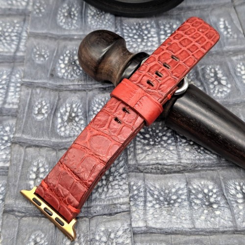 Exotic Leather Watch Band for Apple Watch size 42/44/45mm - Picture 11 of 12