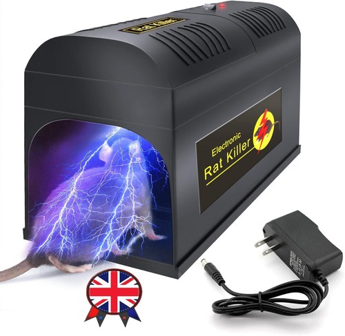 Electric Rat Killer High Voltage Electronic Rodent Mouse Trap Zapper Home Garden - Picture 3 of 15