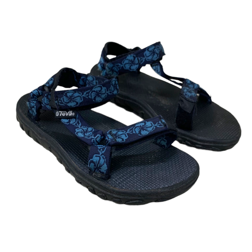 Teva Blue Hawaiian Floral Hurricane Hiking Sandals Women's Size 7