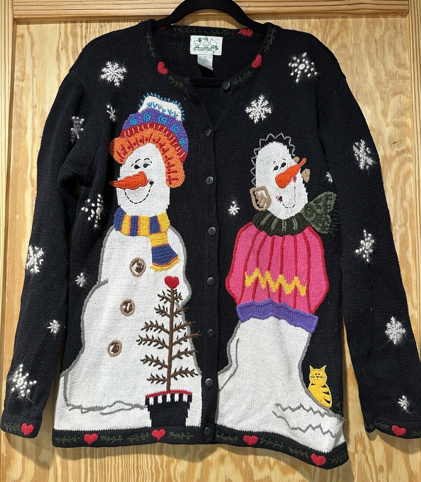 Vintage Christmas Sweater The Quaker Factory Gran… - image 1