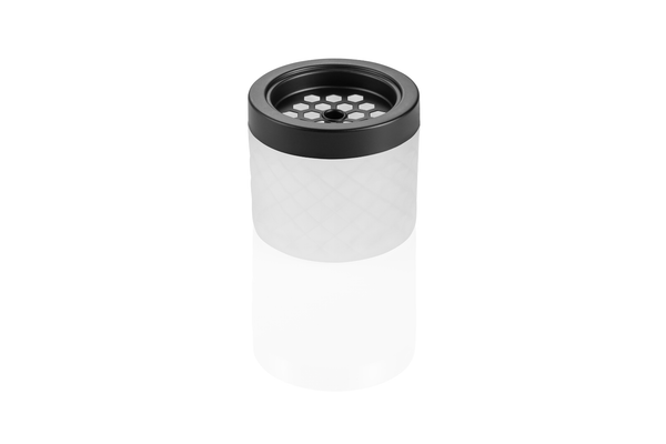 10 StüCk Windascher Aschenbecher Ascher Glas Schwarz/Weiss Ø 95 Mm Neu-image