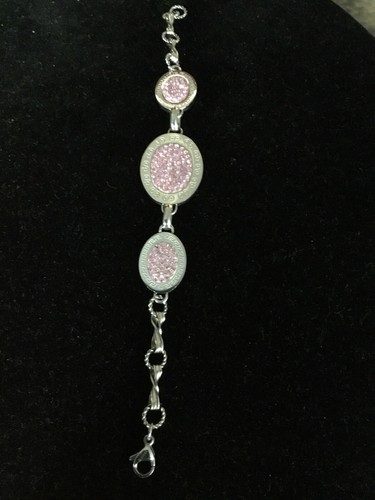 Armband Silber und Rosa Strass - Bild 1 von 2