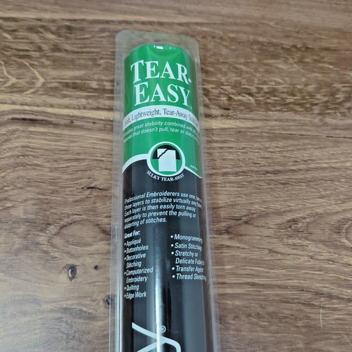 Embroidery Stabilizer Sulky Tear-Easy White  12''x11yds & Super Solvy  12''x9yds - Picture 7 of 11