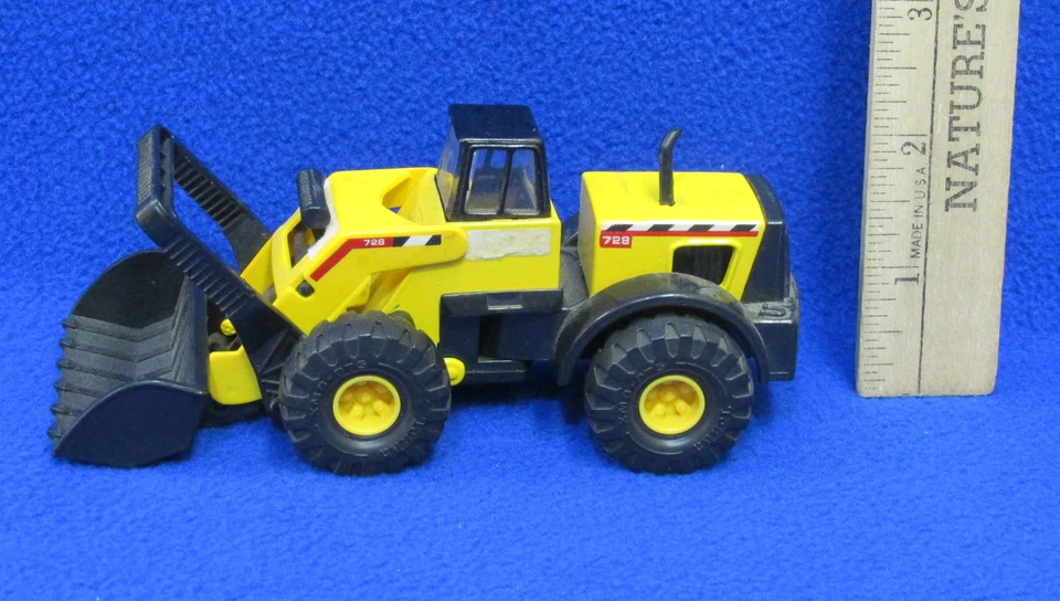 1998 Tonka Maisto желтый дизельный плуг грузовик игрушка совок спереди # 728 металл и пластик - Изображение 2 из 4