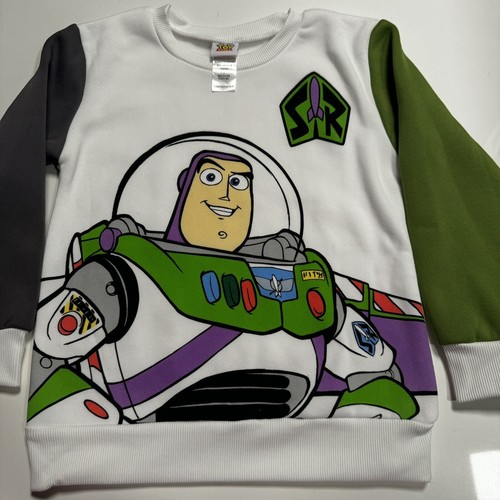 Disney Toy Story Boys Buzz Lightyear Sweater - Air Brushed Design size 4 - Picture 2 of 5