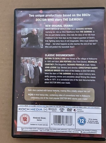 The Daemons Of Devil's End 3 Disc DVD Collection Damaris Hayman Doctor Who - Picture 2 of 3