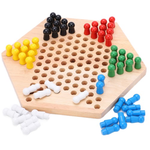 Chinese Checkers Chinese Checkers Board Game Colorful Wooden Environmentally - Picture 5 of 12