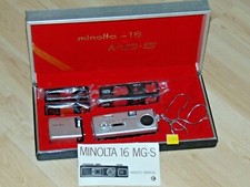 Minolta 16 MG-S / Flash Minolta Without Lamp / Light Filter 80B,1A,Y48, Lens 1.3ft 4