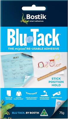 1 Pack 75g Bostik Blu Tack Reusable Adhesive Bar Photo Frame Wall Blue Tac