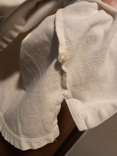 Field Gear Mens Polo Shirt SIZE LT Vintage Cream Collard Short Sleeves Pullover - Picture 6 of 7