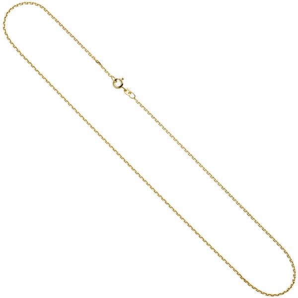 1,6Mm Ankerkette Kette Halskette Collier Aus 585 Gold Gelbgold, 45Cm-image