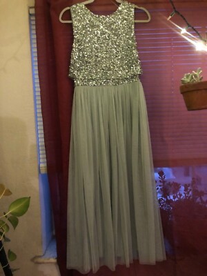 ASOS Maya Deluxe Bridesmaid Dress Size 4 green tulle/sequin | eBay ASOS Maya Deluxe Bridesmaid Dress Size 4 green tulle/sequin | eBay