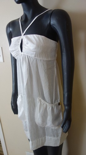 MON PETIT OISEAU WEISS CARLOTTA SPAGHETTITRÄGER EMPIRE TAILLE KLEID GRÖSSE S NEU MIT ETIKETT - Bild 2 von 3