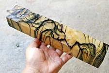 Ebony Black & White Lumber Turningฺ Blanks DIY Woodworking 52 X 292 X 48mm. #902