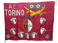 TORINO CALCIO BANDIERA  FOULARD ANNI 70  Cm 95 X 75 Memorabilia