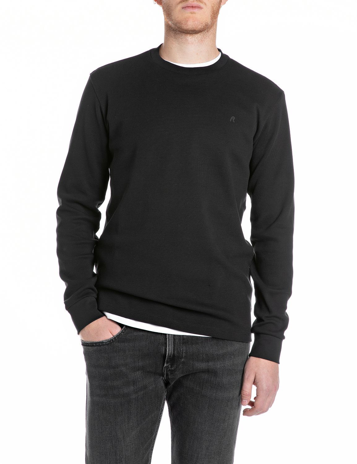 Replay Herren Langarm Schwarz Weiss S - 3XL 13390₽