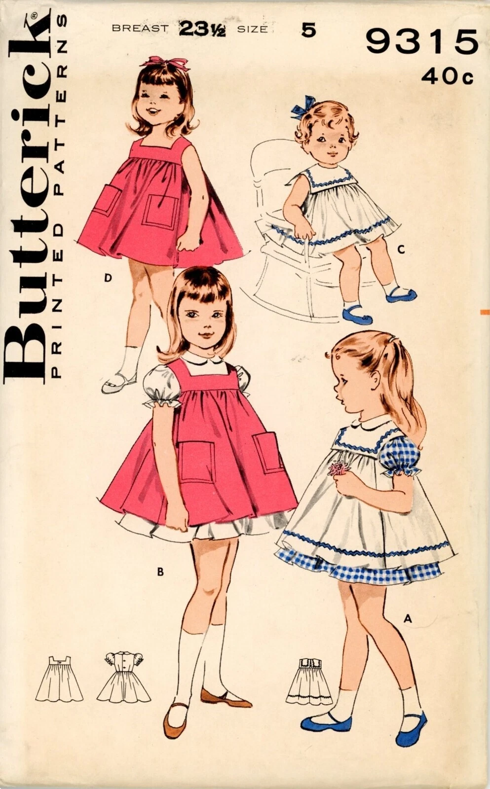 Butterick Child Vintage Sewing Patterns