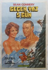 Five Days One Summer 1982 Sean Connery Vintage Movie Poster