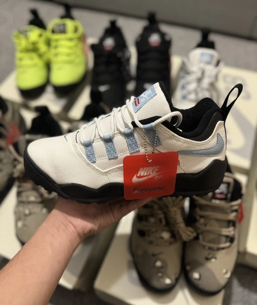 Supreme x Nike SB Darwin Low   Blanc   UK 7 / US 8