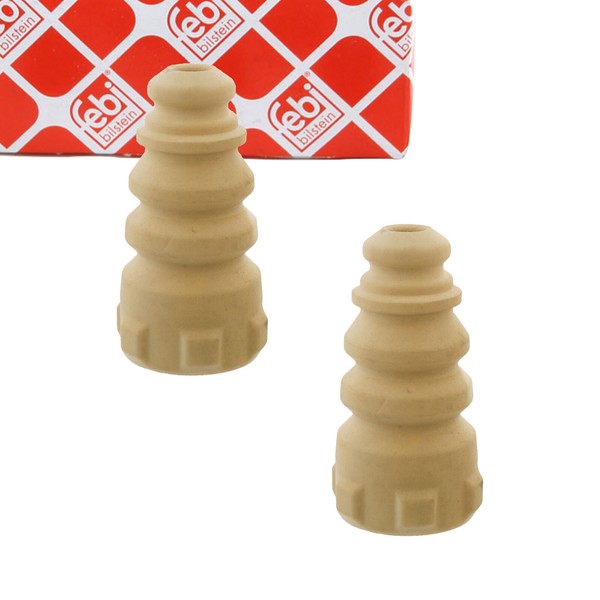 2X febi 23504 Anschlagpuffer Gummianschlag FüR VW Golf 5 6 Passat B6 B7 Hinten-image