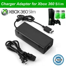 Microsoft Xbox 360 Slim Xbox 360 S Console Power Supply Brick AC Adapter Charger