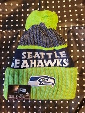 Seattle Seahawks Football New Era Unisex Beanie Knit Hat With Pom