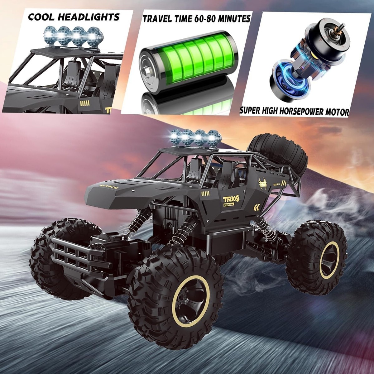 4DRC 9268 4WD 1:12 Large RC Car Off Road Truck Remote Control Cars