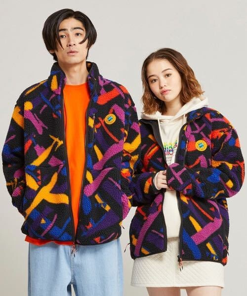 adidas ORIGINALS MEN'S WANDER HOUR FULL-ZIP PRINTED FLEECE