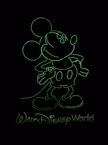 Glow In The Dark Neon Mickey Mouse 