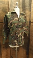 Vtg NEW Ideal Woodland Errdl Camouflage Hunting Jacket sz Large USA made Camo