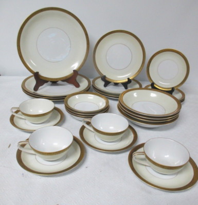 Noritake M 5187 ''Morimura''  1933 SET OF 4 PLACE SETTING  28 PC Japan Rare