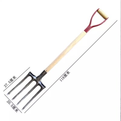 Soil Turner Manual Soil Turning Rake Outdoor Plow Hoe Deep Turning Tool