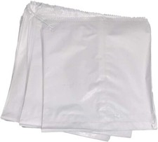WHITE PAPER FOOD BAGS SULPHATE STRUNG SANDWICH GROCERY SHOP COUNTER BAG