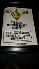 KOME Rocktober Festival Mountain View Rare Original Promo Poster Ad Framed! 