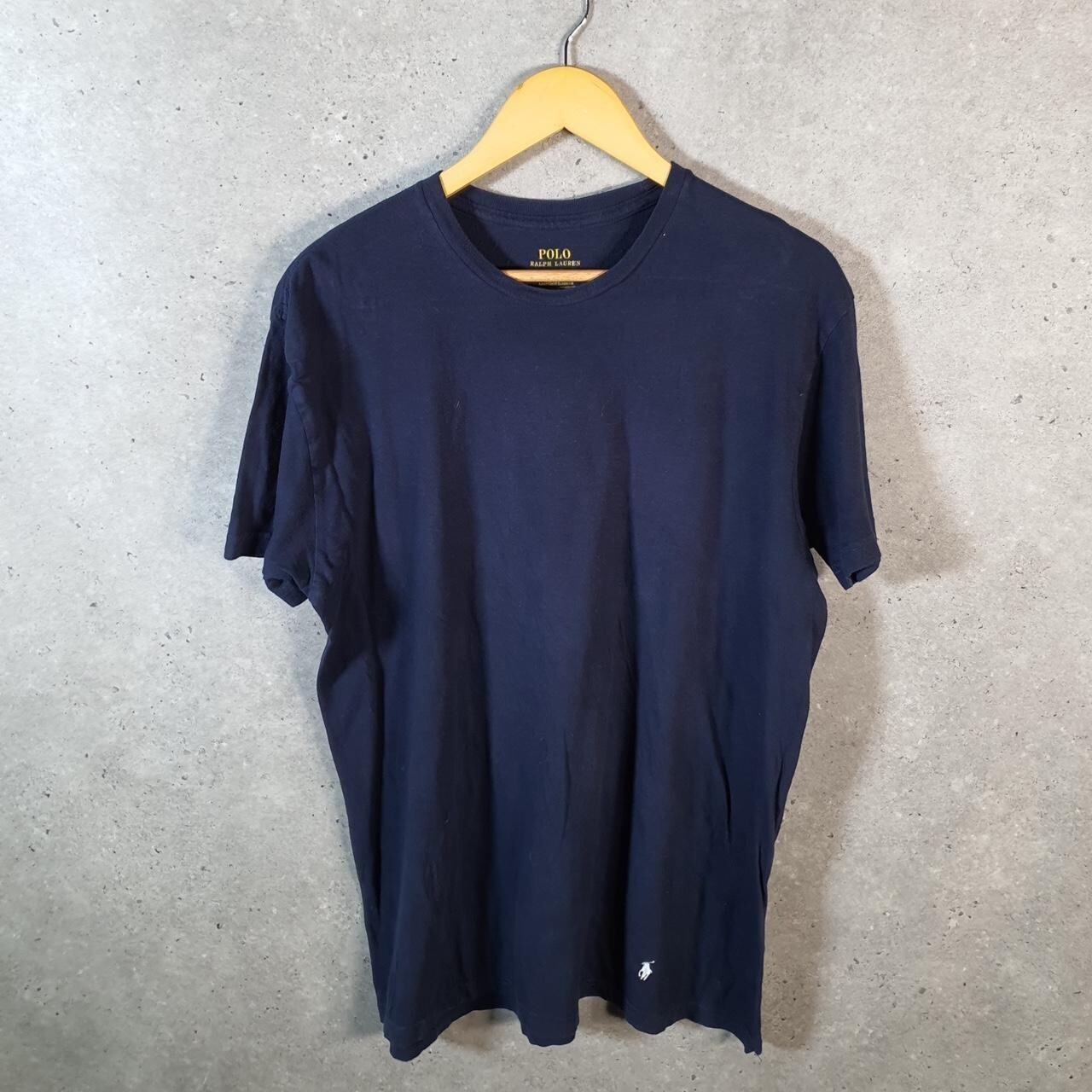 Polo Ralph Lauren vintage uomo grande blu ricamata vestibilità classica pony