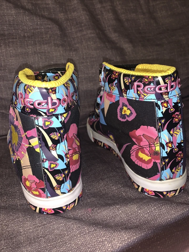 Zapatillas altas florales Rolland Berry Reebok para mujer talla 5,5 Foto 3 de 4