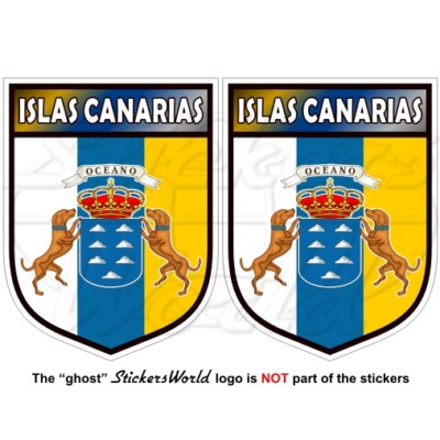 CANARY ISLANDS Spain Sign 75mm Vinyl Sticker x2
