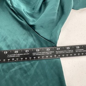 Emerald Green Kimono Cardigan Robe Lace Trim Open Front Lightweight One Size