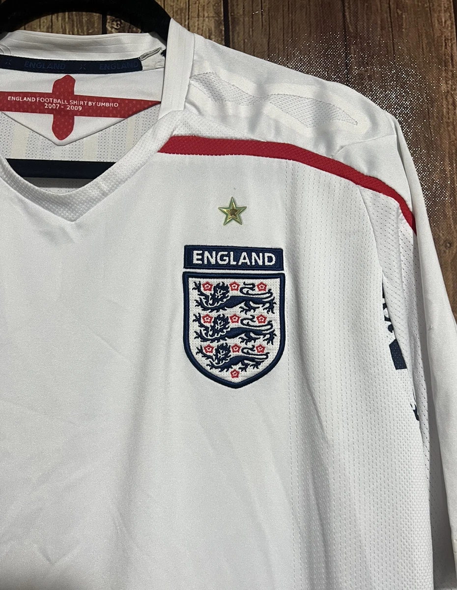 England Football Shirt By Umbro 2007-2009, Size XL USA