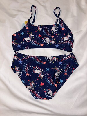 Cat & Jack Girls bathing suit set M7/8