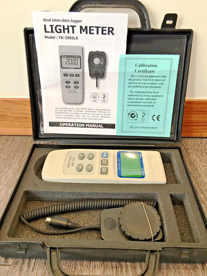 RARE Lutron YK-2005LX Lux Light Meter Real Time Data Logger PERFECT CONDITION 