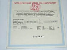 OFFICINE PANERAI LUMINOR GARANZIA ORIGINALE OROLOGIO GARANTIE PANERAI WATCH 1998