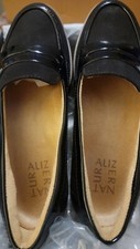 NaturalizerWomens naturalizer Zoren Flat Loafer, Black Fabric/Shiny