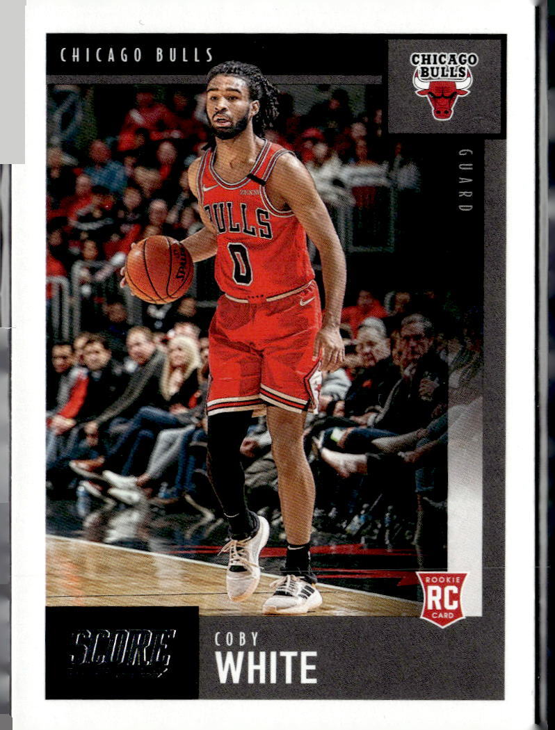 2019-20 Panini Chronicles #628 Coby White Score Rookie Chicago Bulls