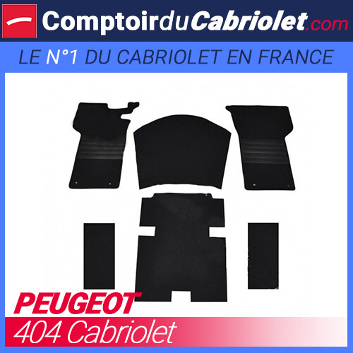 Moquette pour 404 cabriolet anti-humidité, kit de remplacement sur mesure