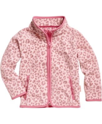 Playshoes Fleece-Jacke Leo-Print Rosa Kinder Mädchen warm Größe 74-152 