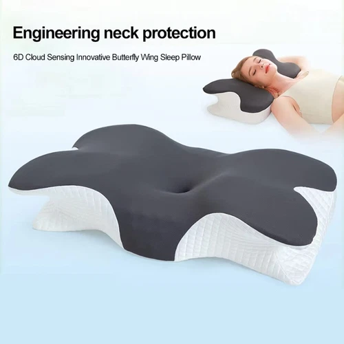 Ergonomic Memory-Foam Pillow for Neck Shoulder Pain Relief Sleeping Side Sleeper - Picture 5 of 19